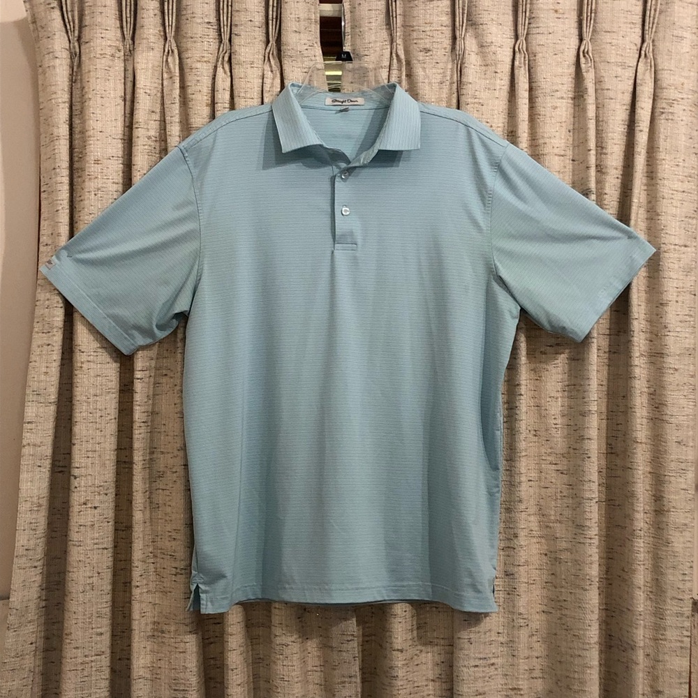 Straight Down Stripe Performance Short Sleeve Polo